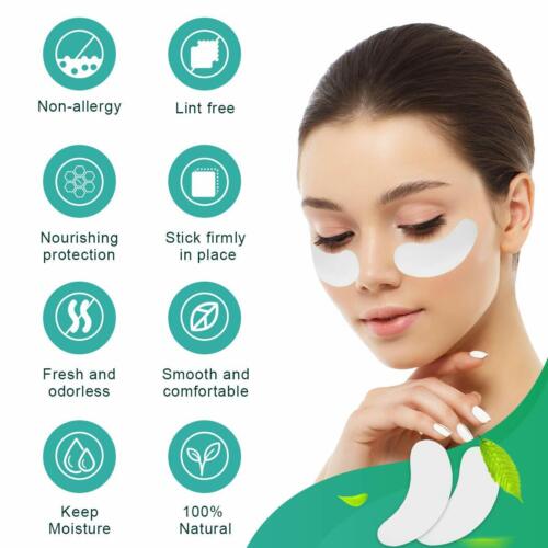 400/100/50 Paar Unteraugenpolster Wimpernpad Gel Patch Fussel Wimpern Verlängerungsmaske - Bild 7 von 8