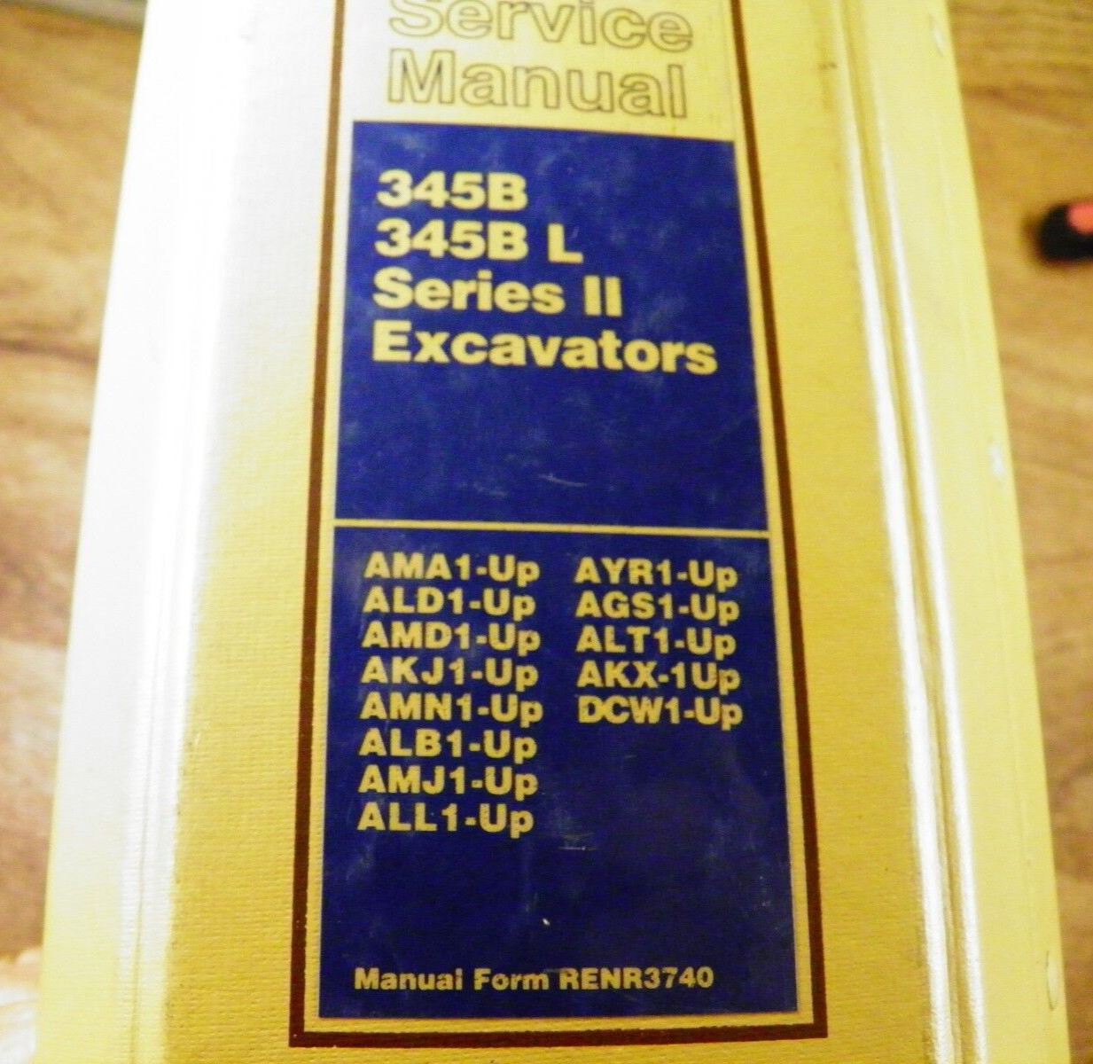 CAT Caterpillar 345B 345B L II Service Manual  AMA ALD AMD AKJ AMN ALB AMJ DCW