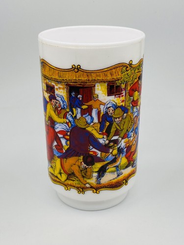 Vintage Milk Glass Saint Pierre Miquelon Mug Made In France - Picture 2 of 7
