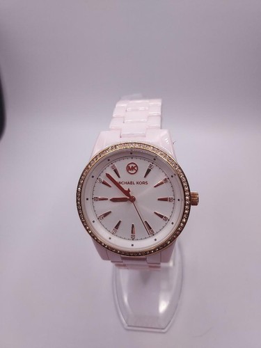 Pink Ceramic Watch Watch 37mm MK6838 | eBay