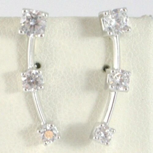 Orecchini di lusso pendenti in oro bianco