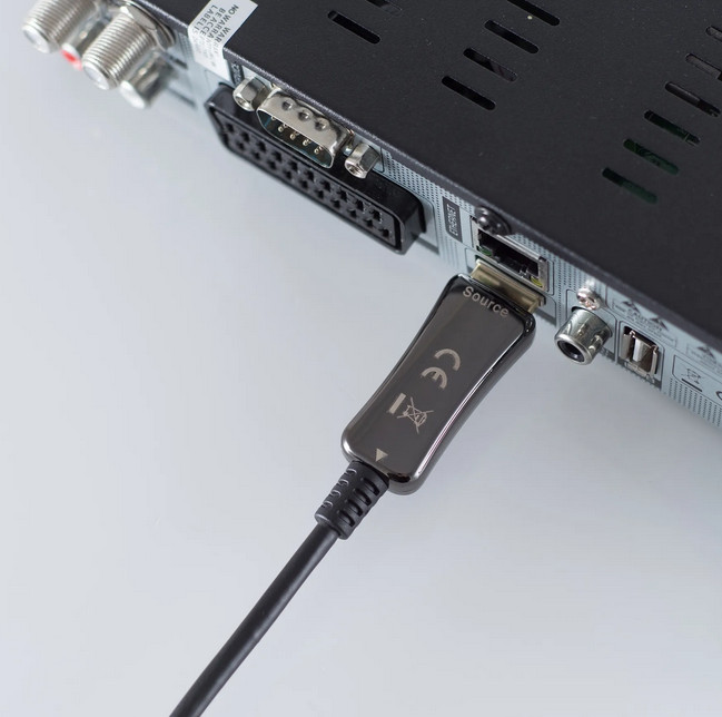 Thumbnail - Sky Vision Aktives Optisches Hdmi-hybridkabel, Hdmi 2.0, 4 Mm Ø,