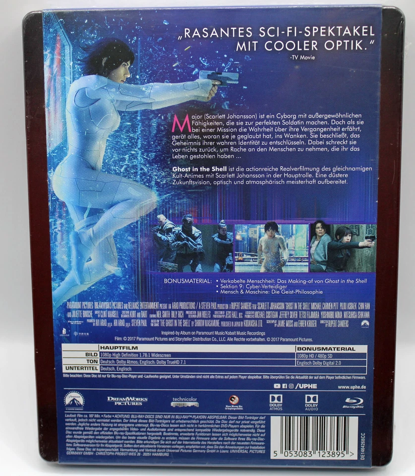NEU Ghost in the Shell Limited Edition Blu-ray Steelbook deutsch - Bild 4 von 4