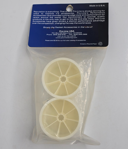 PRO-LINE 2.2" Velocity White Truck Wheels Front RC10 T2 & T3 2635-00 RC Part NEW - Picture 4 of 4