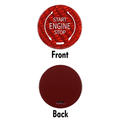 Tapa cubierta con botón de arranque del motor rojo para Chevrolet Corvette C8 Z51 2020 2021 2022 - Imagen 3 de 7
