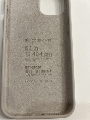 elago Kompatibel mit iPhone 14 (6,1") Hülle Flüssig Silikon Case Farbe - Stein - Bild 11 von 12