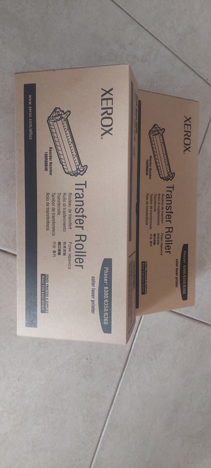 NEW Genuine Xerox 108R00646 Transfer Roller for Phaser 6300/6350/6360