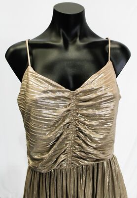 slim fit dress slacks Gold Ruffle Tiered Buckle Detail Dress main image 1