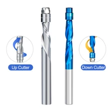 Flush Trim Solid Carbide Down Cut Up Cut Flush Trim Router Bit Spiral Router Bit