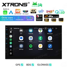 7" Android 14 Qualcomm 8Core 8+256GB Car Stereo GPS SatNav Radio DTS 4K WiFi USB