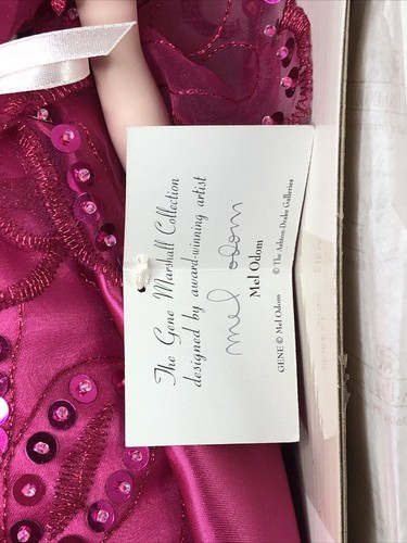 16” Ashton Drake Gene Doll “An American Countess” Sequined Pink Gown COA MIB #p1 - Picture 8 of 17