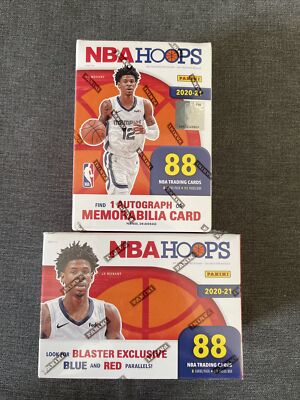 NBA 2020-21 HOOPS Basketball Blaster版 Panini 2020-21 NBA Hoops Basketball Blaster Box (88 Cards