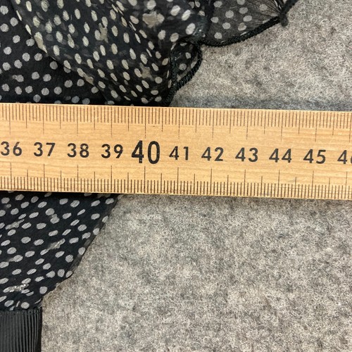 Satch Dress Womens 8 Black White Polka Dot Silk Short Sleeve Lined 23310 - Picture 5 of 11