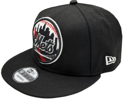 New Era NY Mets Shea Stadium Sidepatch Black Snapback Cap 9fifty OSFA Limited 