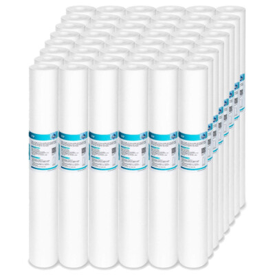 1-48 Pack 1/5/10/20 Micron 20''x2.5'' Whole House Sediment Water Filter Cartridges