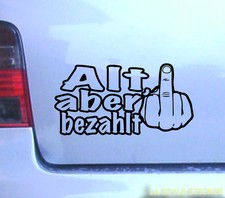 ALT, aber bezahlt Aufkleber Stickerbomb oem jdm turbo  winterauto allrad  334