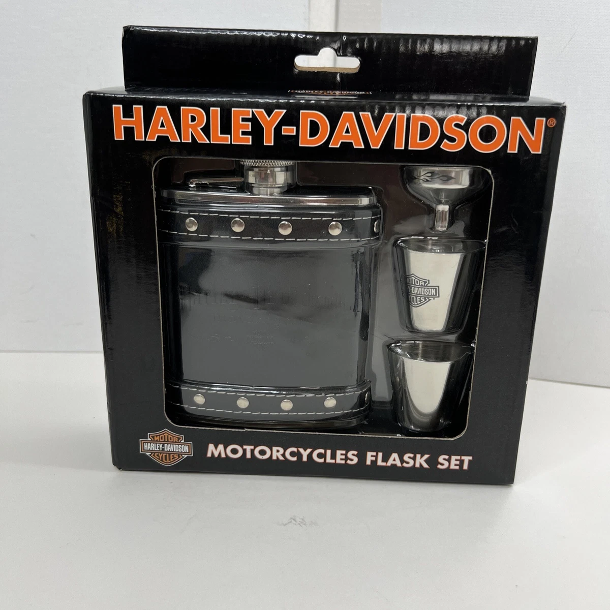 Harley davidson flask set deals