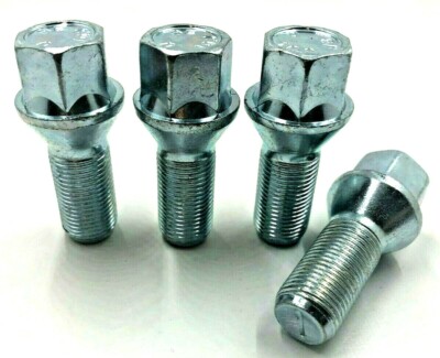 4 x  ALLOY WHEEL BOLTS  FOR( MINI 2007-) BMW M14 X 1,25 27MM NUTS STUDS LUGS 48