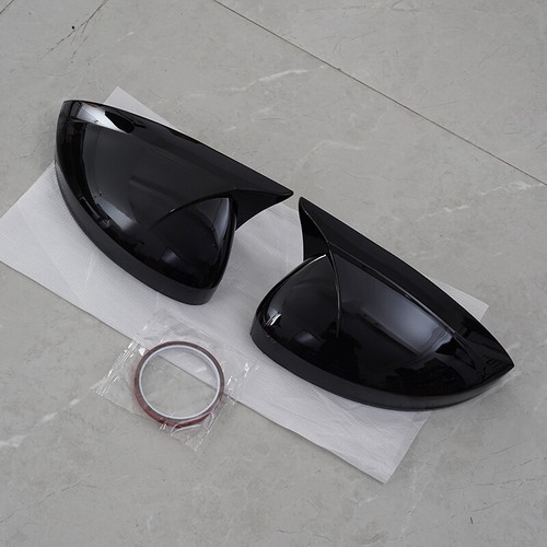 Gloss Black Fit VW Tiguan MK2 2017-2020 Exterior Side Rear View Mirror Cover Cap - Picture 7 of 13
