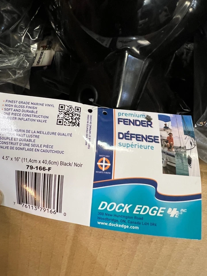 Caja de 12 guardabarros lisos de doble ojo borde de muelle, negro 4,5"x16" Foto 2 de 3