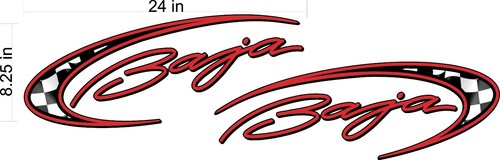 BAJA BOATS DECAL SET / Custom design graphics / Vinyl Boat decals - 第 1/3 張圖片