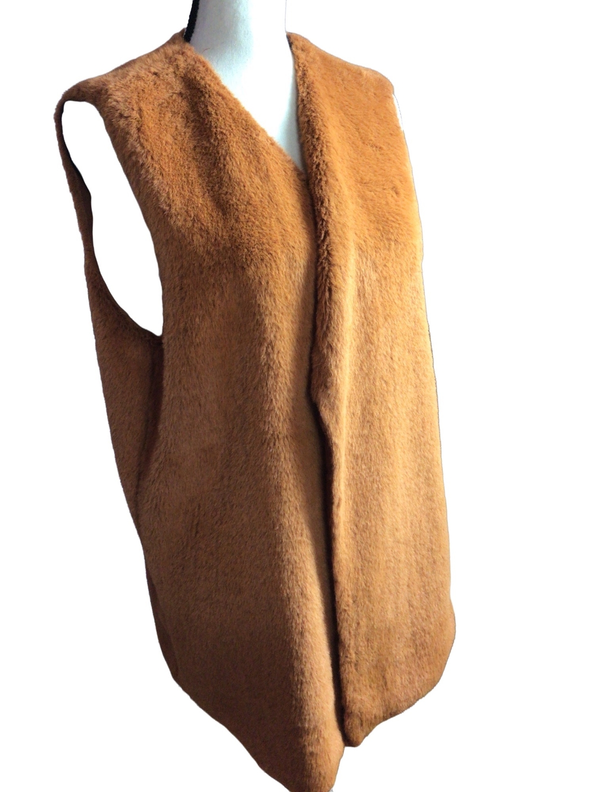MAREE POUR TOI Lined Faux Fur Vest 