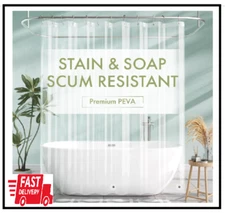 AmazerBath Extra Long Shower Curtain Liner, Plastic Shower Curtain Liner 84 Inch