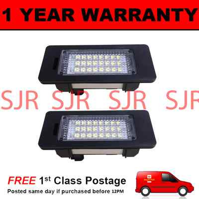 2X FOR BMW 5 SERIES E60 E61 E39 M5 CSL 24 WHITE LED NUMBER PLATE LIGHT LAMPS