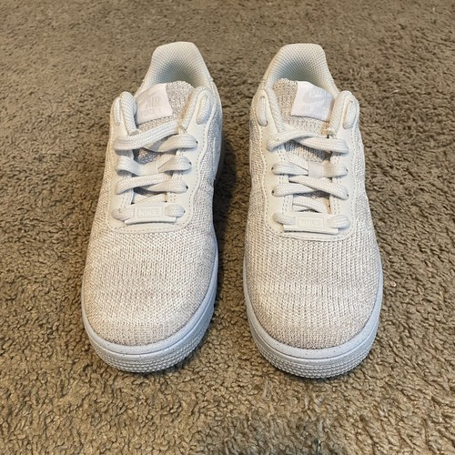 Nike Air Force 1 Crater Flyknit GS Photon Dust DH3375 101 - SIZE 4Y= 5.5 WOMENS - Picture 2 of 11