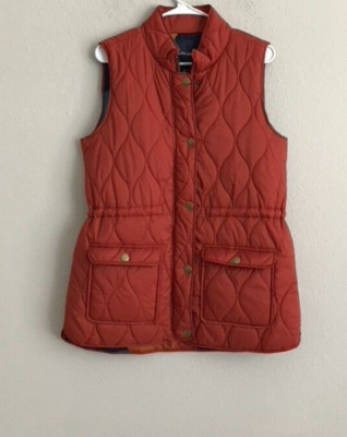 Studio Park x Leah Williams Lightweight Puffer Vest - Rust (Sz XS) a619291 -