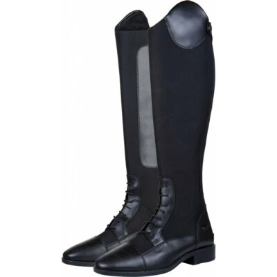 Reitstiefel -Syntex- kurz, Schaftweite XL Reißverschluss hinten HKM 12871 Neu