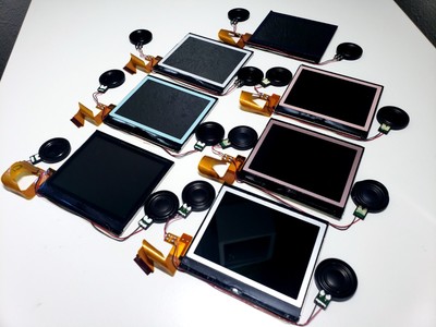 OEM Top Upper LCD Screen Replacement for Nintendo DS Lite with Speakers Soldered