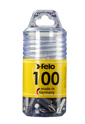FELO 100x Industrial Bits Großpackung T10 T15 T20 T25 T30 T40 TORX  TX Bit L25mm