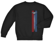 Ford Mustang sweatshirt Men's black ford mustang stripe racing design clothing
