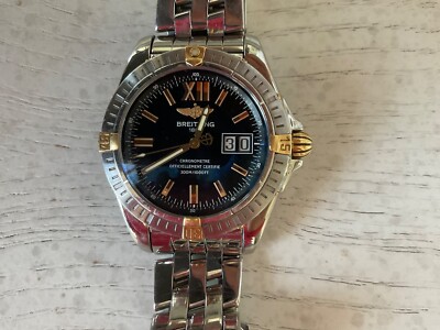 Mens Breitling 1884 300M Chronometre Officiellement Certifie Gold markers