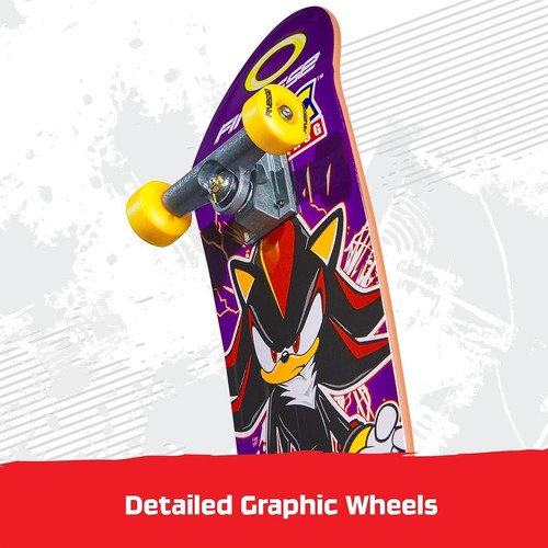 SHADOW x SONIC THE HEDGEHOG x FINESSE skateboard TECH DECK HANDBOARD spin master - Picture 7 of 9