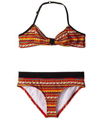 dark orange swimsuit