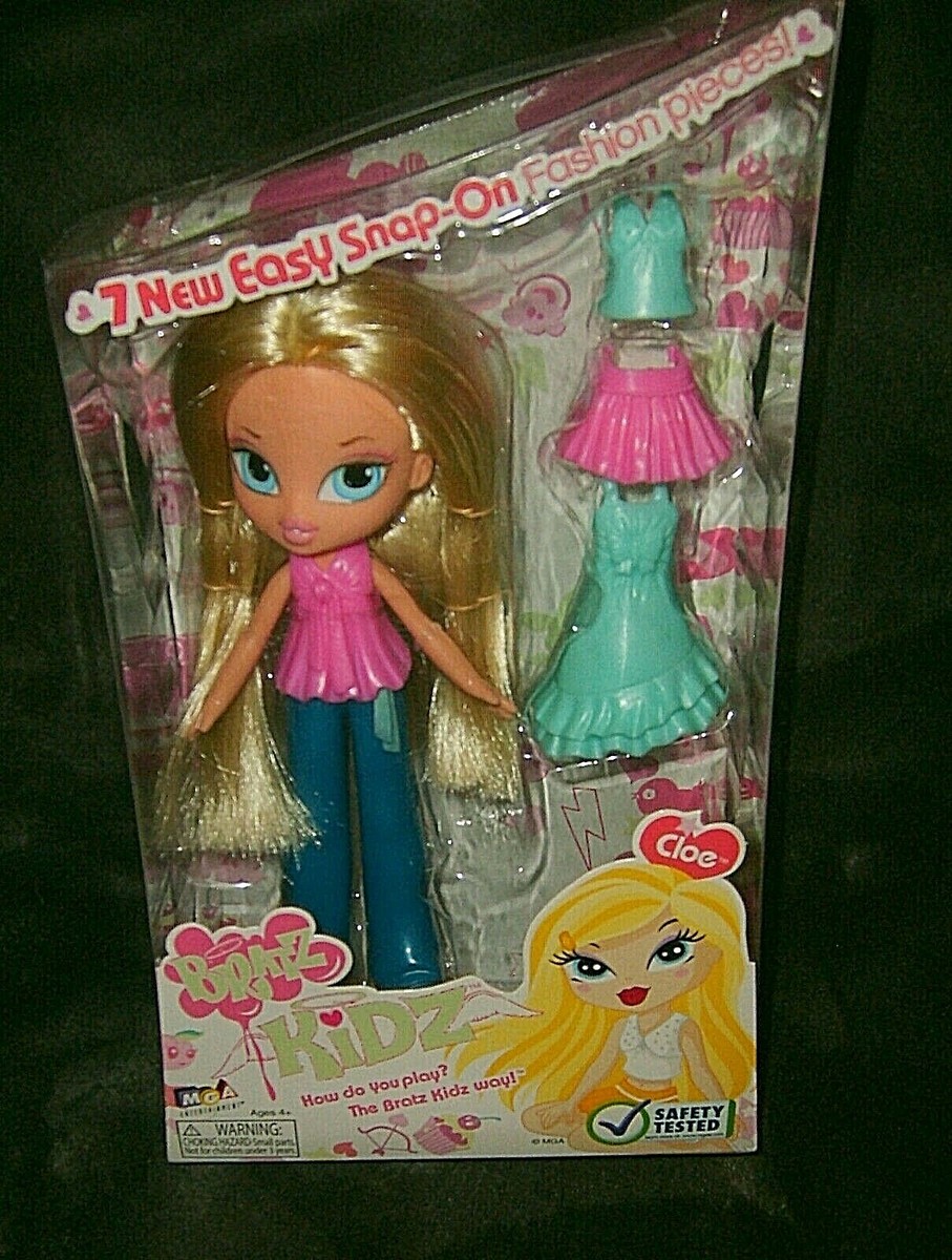 BAZAAR BRIGHT (おまけ付) Bratz KIDZ Cloe Doll with 7 Snap-on Fashion Pieces, NIB | eBay