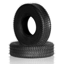 Two 18x6.50-8 Lawn & Garden Mower Tractor Turf Tires 4PR 18x6.5-8 18x6.5x8