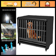 Heavy Duty 48" Dog Crate Cover - Durable 600D Oxford Fabric, Waterproof Breath