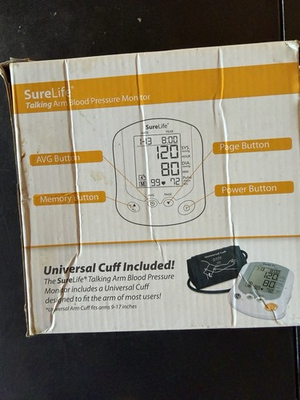 #ad #ad Sure Life Talking Arm Blood Pressure Monitor Speaks 3 Languages $40.00