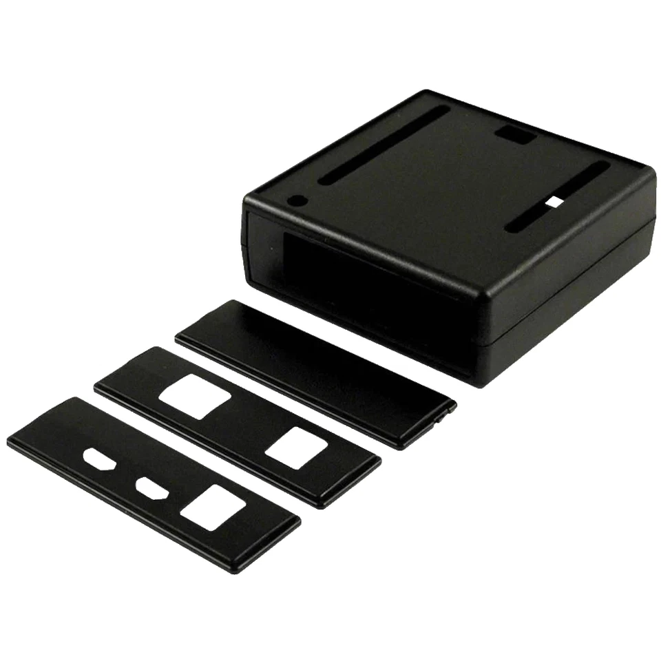 HAMMOND ELECTRONICS Gehäuse für Arduino Uno / Leonardo / M0 Pro / Yun – Schwarz Kunststoff