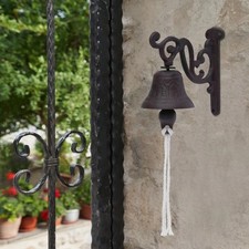 Weatherproof Retro Outdoor Bell Vintage Doorbell WallMounted Cast Iron Door Bell