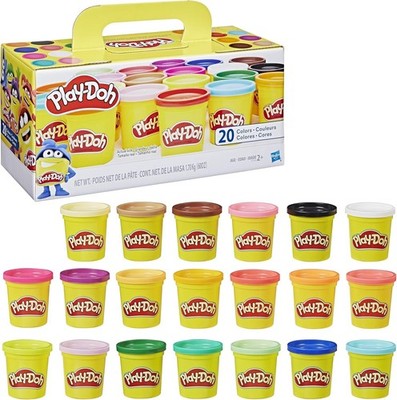 Play-Doh A7924EUC Super Colour Set (Pack of 20), Modelling Compound for Imaginat