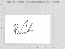 Ben Curtis Hand Signed White Card Golf Open Autograph Signature + COA
