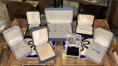 Lot of 7 Jewelry Presentation/Display Boxes - Vintage