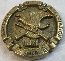 NRA National Rifle Association Of America 1871 Vintage Belt Buckle