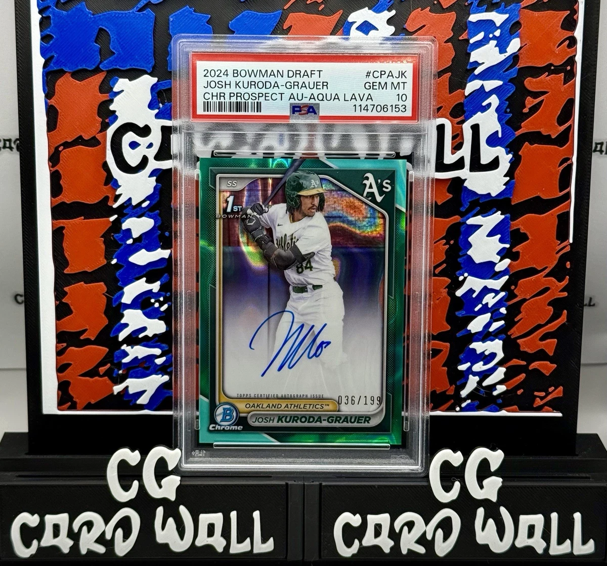 Bowman Oakland Athletics Baseball Autographed Sports Trading Cards
