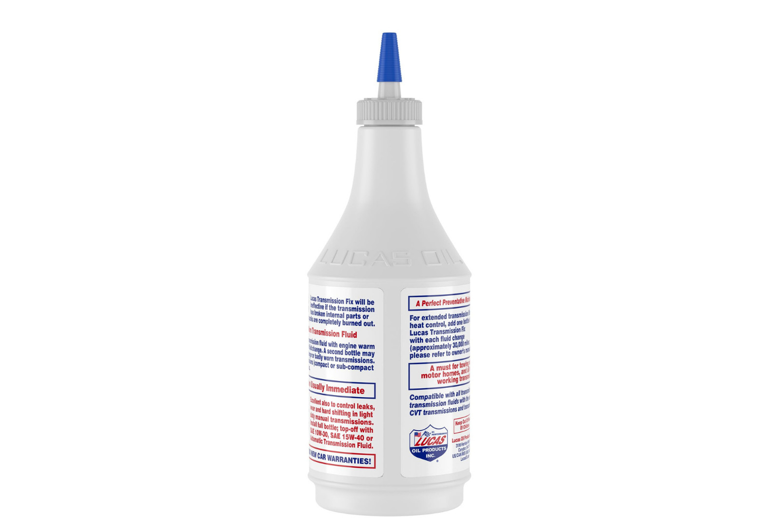 Lucas Oil Transmission Fix 24oz White &ndash; Fluid Additive