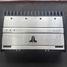 JL Audio 500/1 Monoblock Subwoofer Amplifier - Silver And Black
